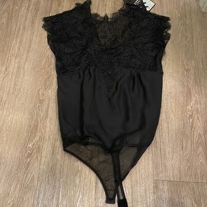 Black Arefeva lace bodysuit